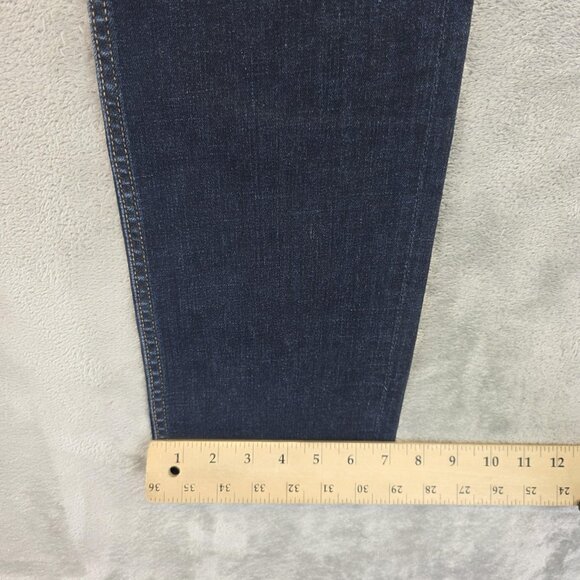 7 For All Mankind Jeans Mens 31 Dark Wash Slimmy Slim Straight Stretch Denim - Picture 7 of 15
